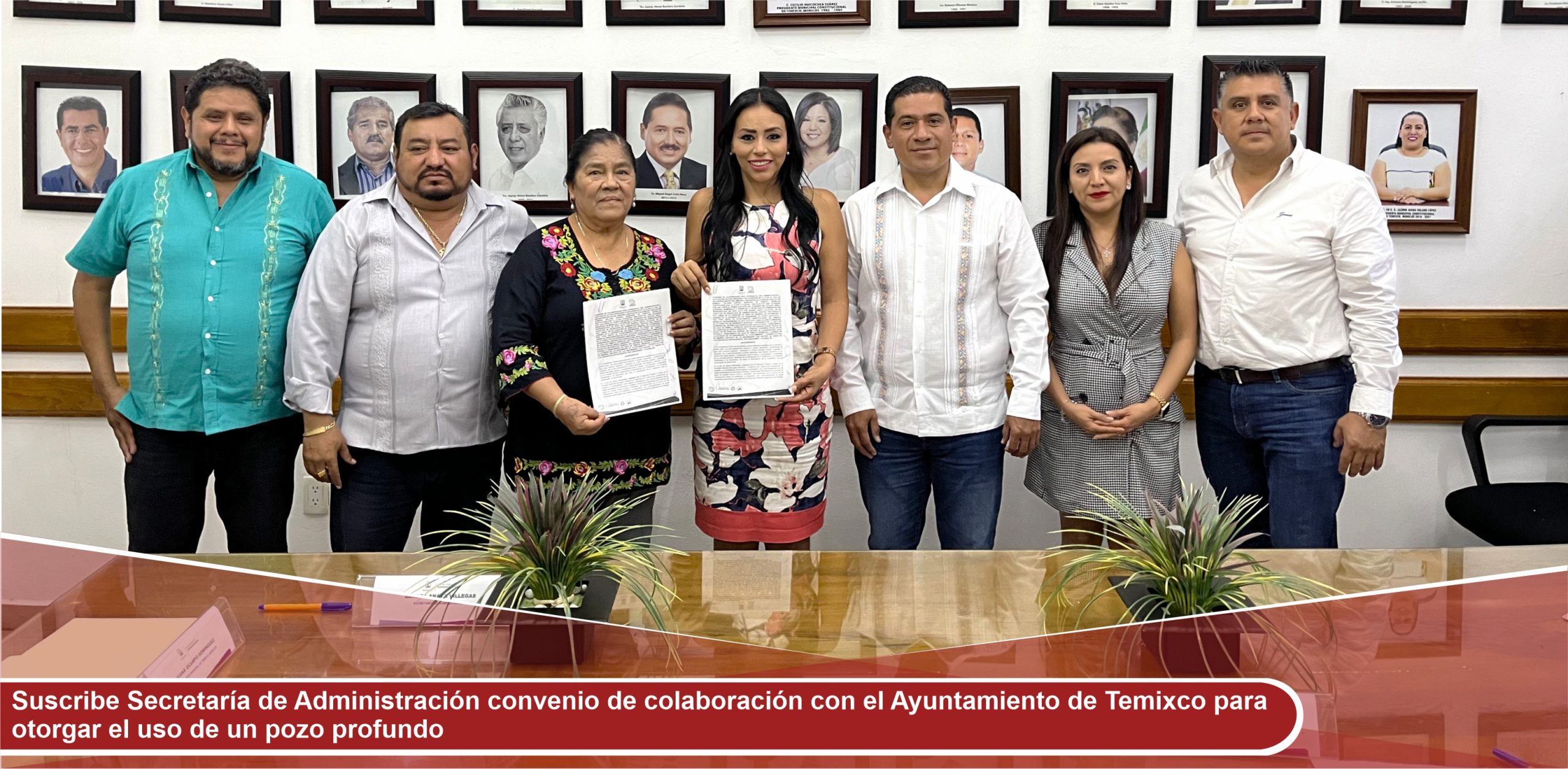 Suscribe Secretaría de Administración convenio de colaboración con el Ayuntamiento de Temixco para