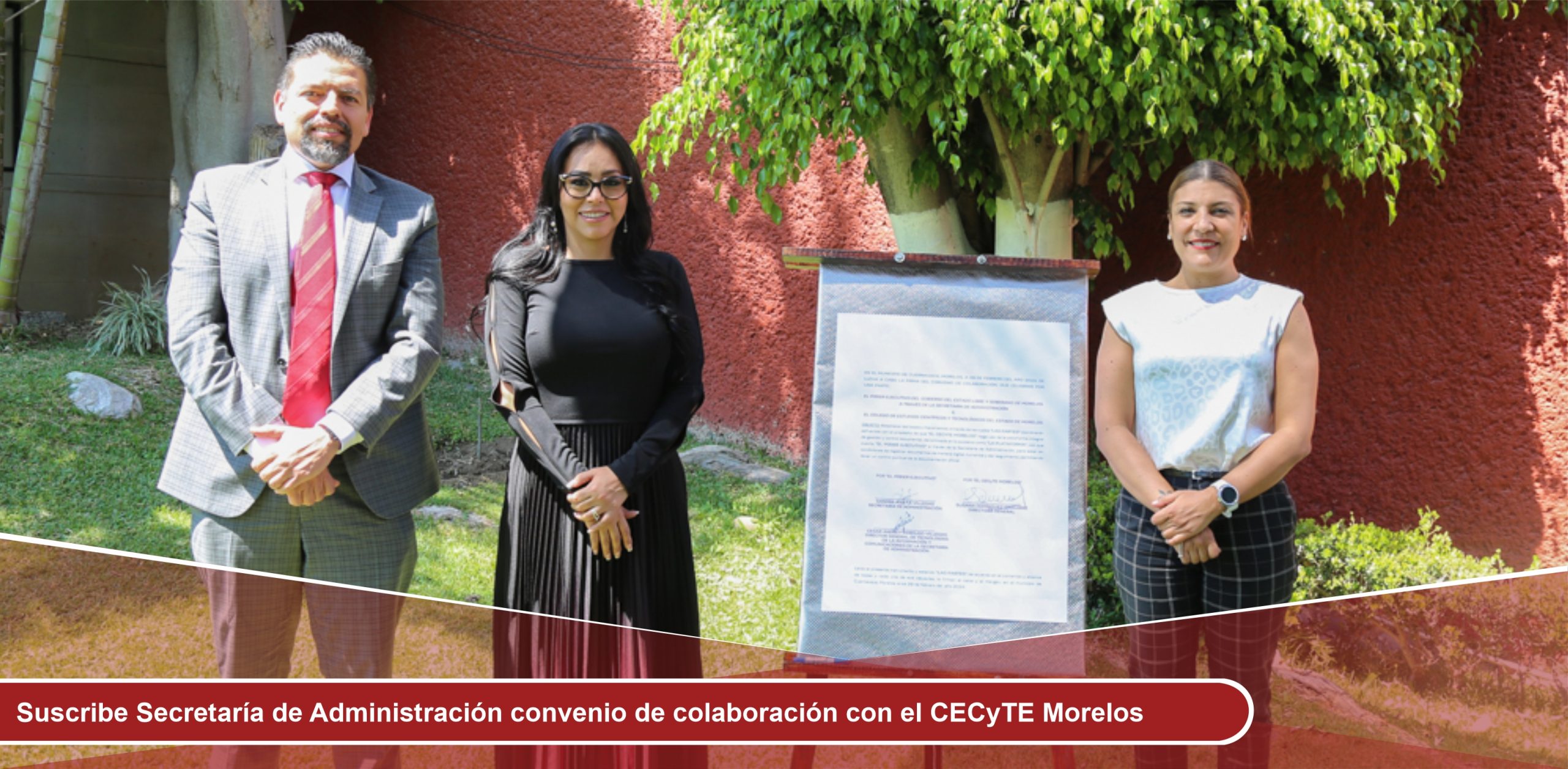 Suscribe Secretaría de Administración convenio de colaboración con el CECyTE Morelos